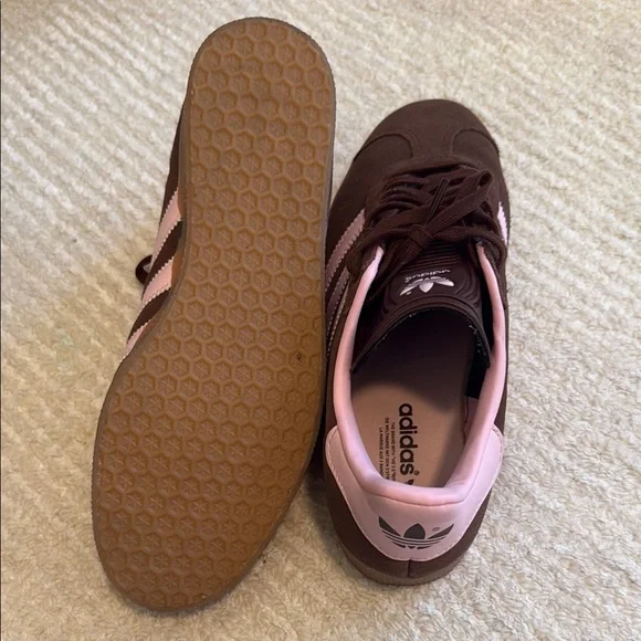 Adidas Gazelle Women's Brown and Pink Sneakers - Picture 4 of 9